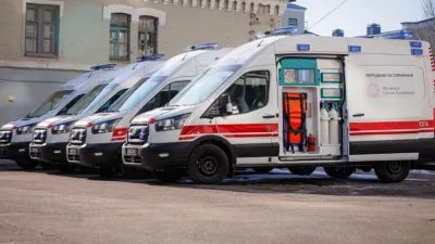 Харківщина отримала сім нових карет швидкої допомоги