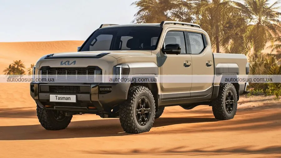 Kia Tasman: оновлення дизайну з кольоровими крилами