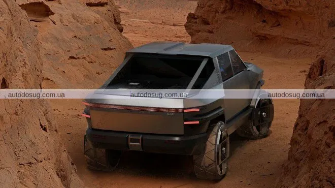 Китайський пікап схожий на Cybertruck та Hummer
