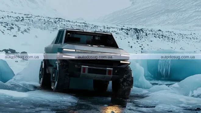 Китайський пікап схожий на Cybertruck та Hummer