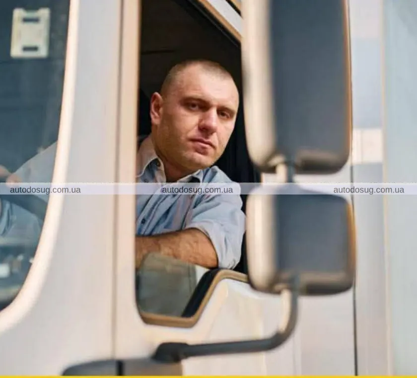 Малюк за кермом вантажівки виглядає атмосферно