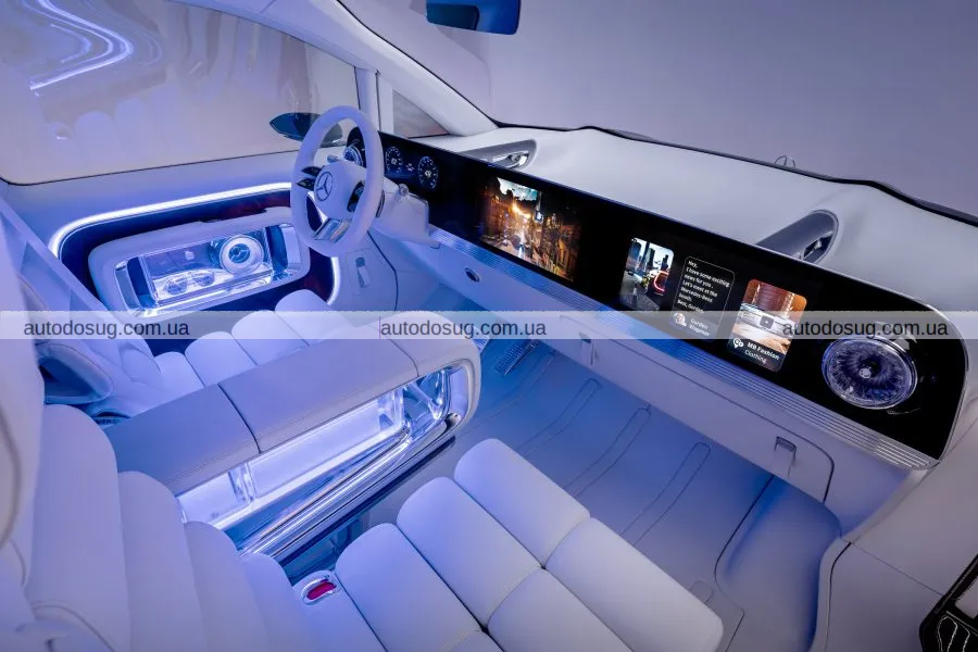 Mercedes-Benz презентує Vision V: електричний мінівен класу люкс з 65-дюймовим екраном