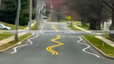 Місто в Пенсильванії використовує хвилясті дорожні розмітки