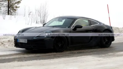 Шпигунські фото електричного Porsche 718 Cayman 2026