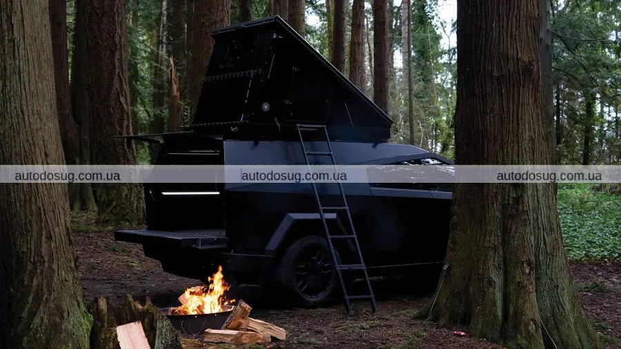 Space Camper перетворює вашу кібервантажівку Tesla на маленький мобільний будинок