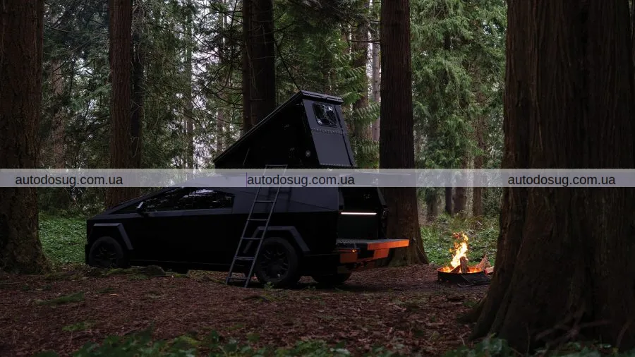 Space Camper перетворює вашу кібервантажівку Tesla на маленький мобільний будинок