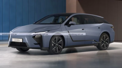 Lexus ES виглядає як універсал з елементами дизайну від електрокросовера RZ