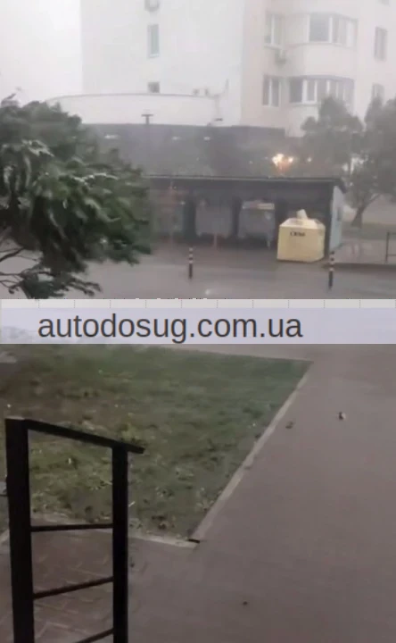 Підтоплення, град та злива в Києві