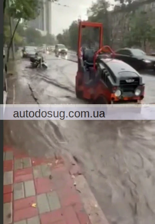 Підтоплення, град та злива в Києві