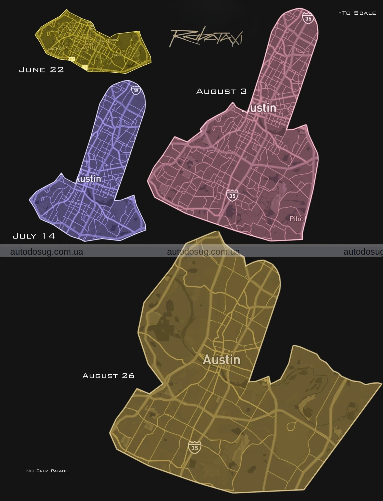 Розширення Tesla Robotaxi в Остіні знову випереджає Waymo