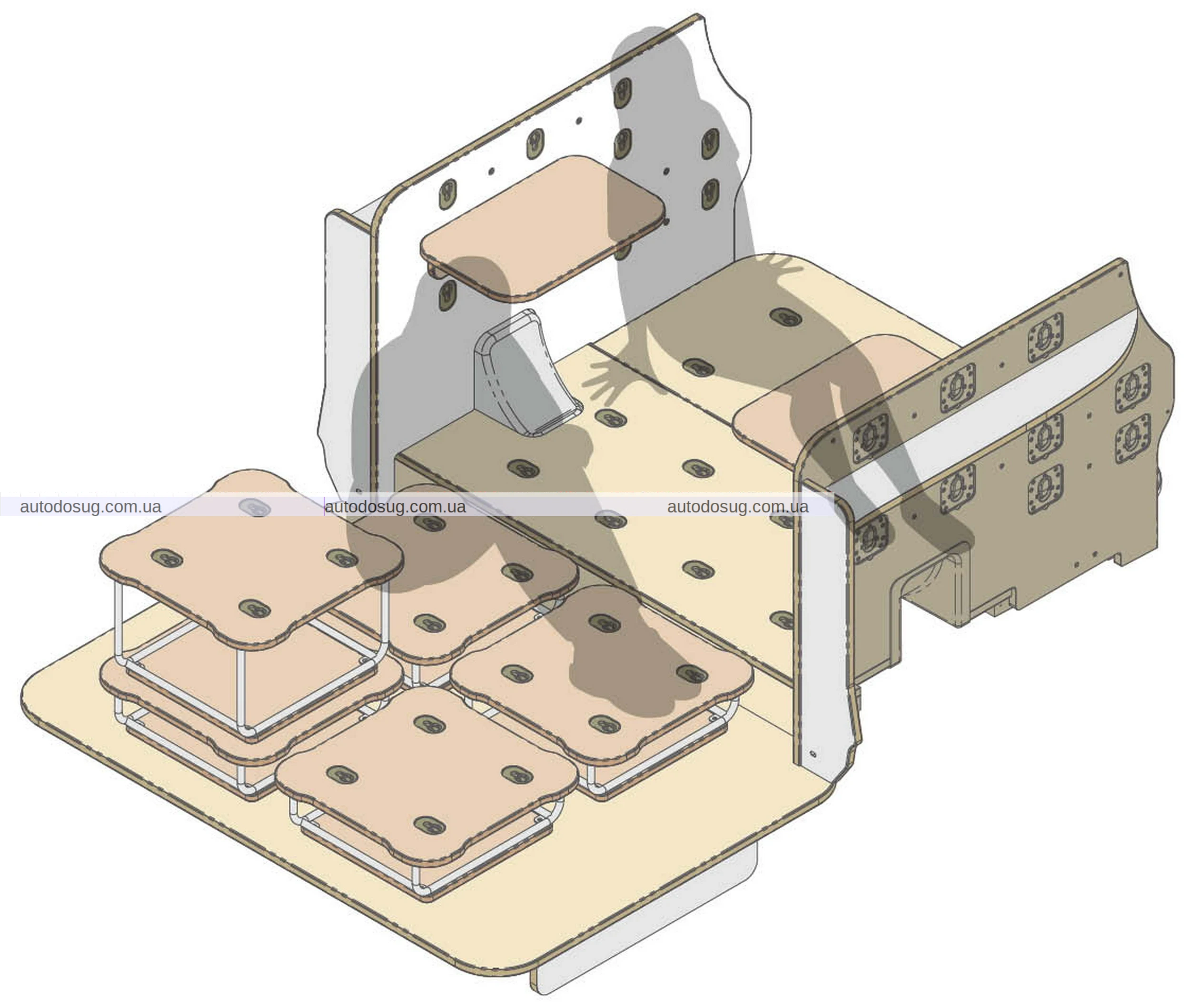 Toyota Sienta Juno має вітальню, офіс або спальню ззаду