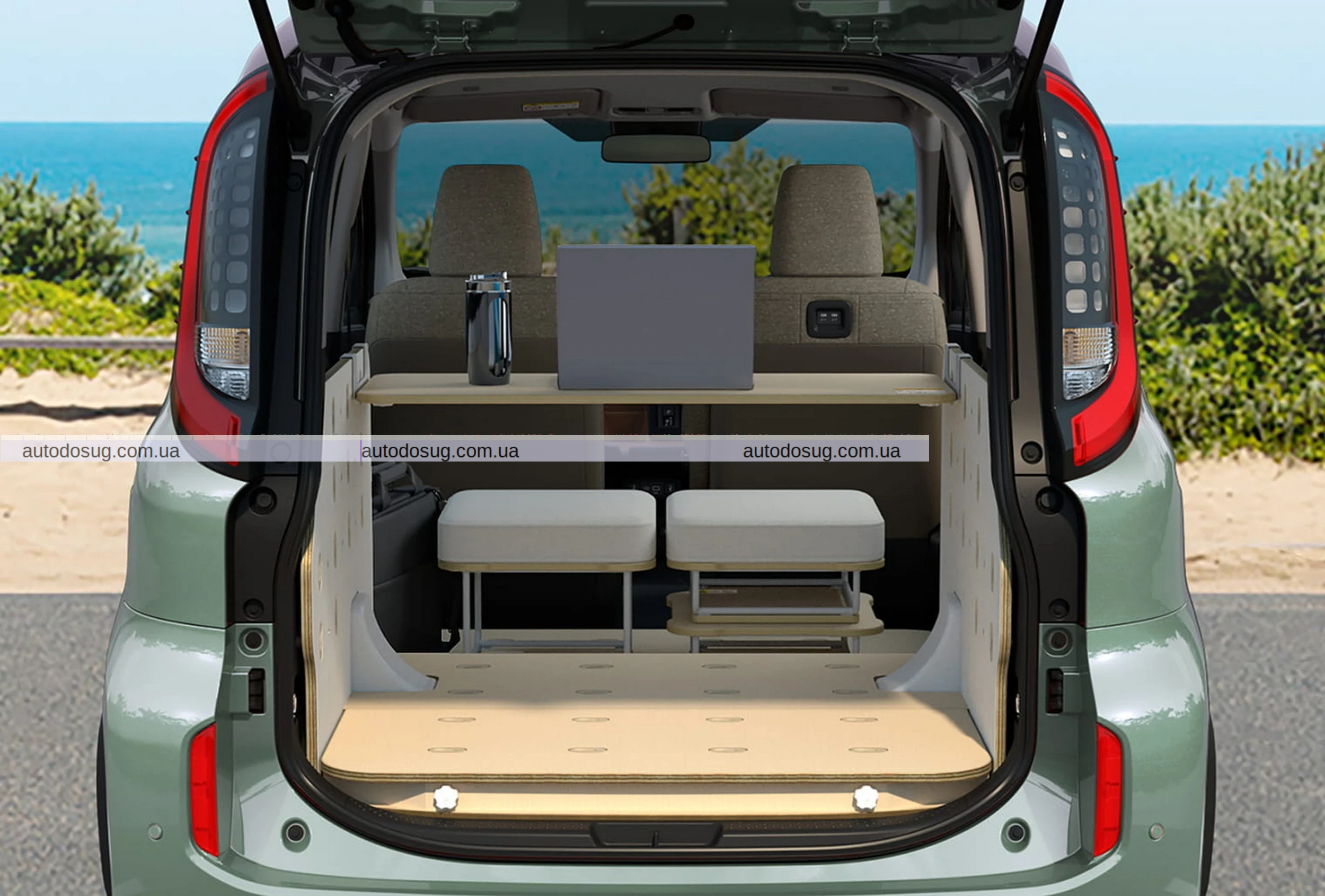 Toyota Sienta Juno має вітальню, офіс або спальню ззаду