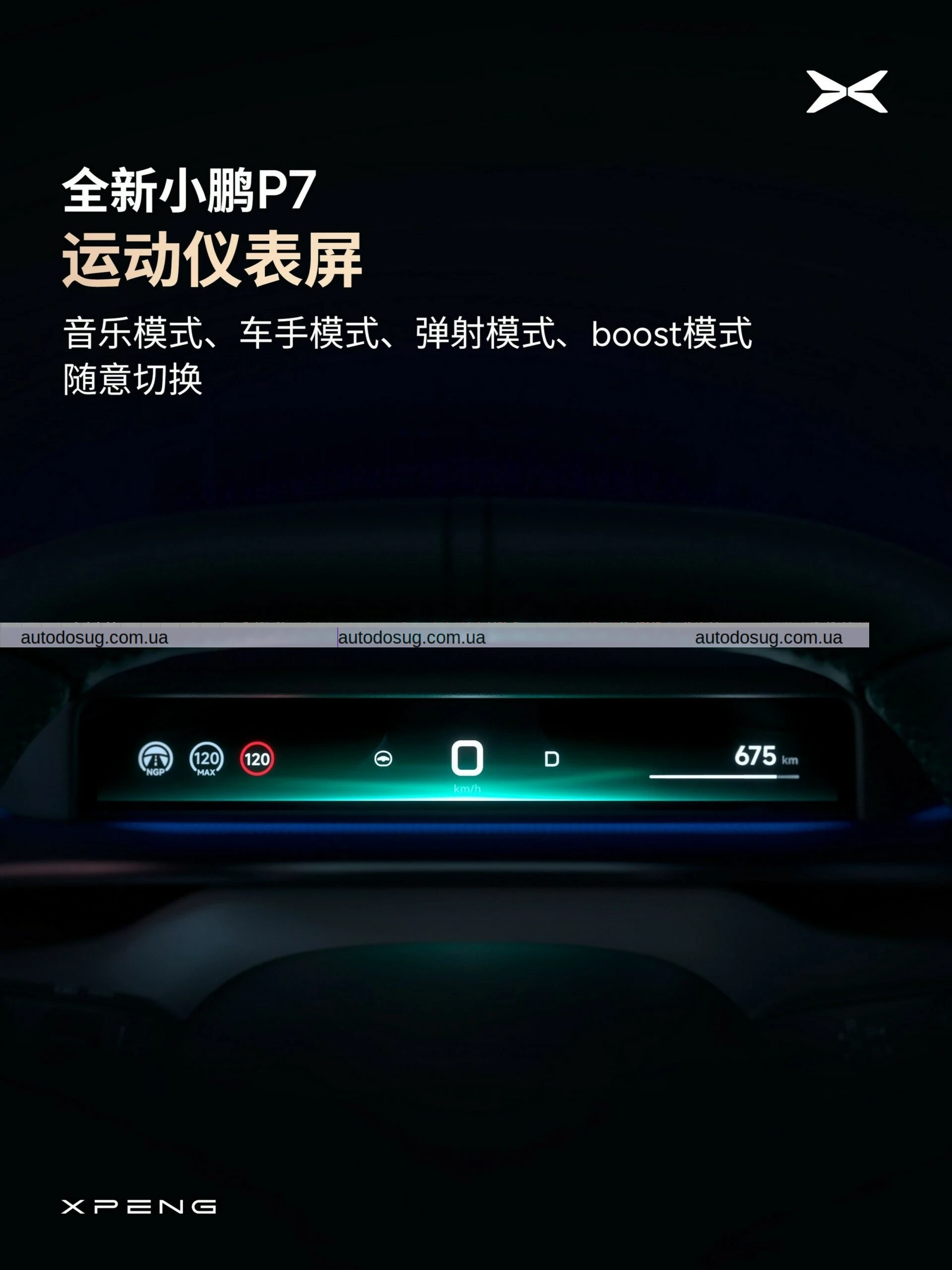 Усередині електромобіля Xpeng чекає сюрприз розміром 87 дюймів