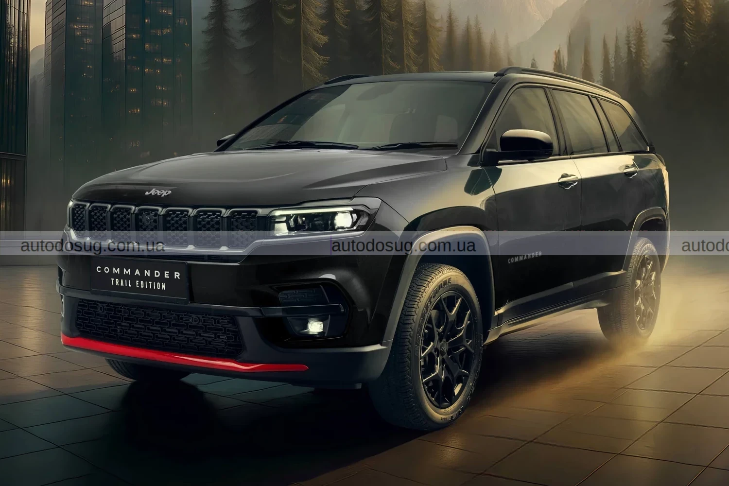 Jeep вважає, що червоний спойлер під підборіддям може продати вам цей 7-місний автомобіль