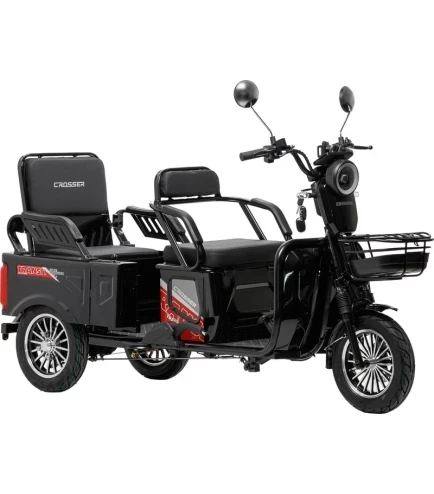 Електроскутер триколісний Crosser TR-5 Tranzit (1000W, 72V, 20Ah): комфорт, стабільність і свобода руху