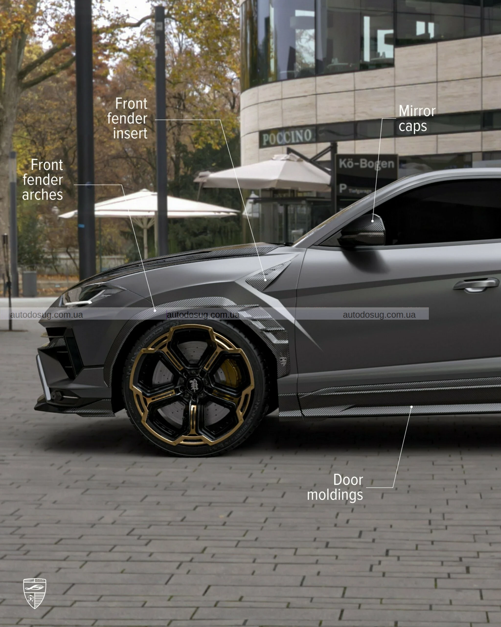 Larte Design Largenda пропонує карбоновий тюнінг для Lamborghini Urus