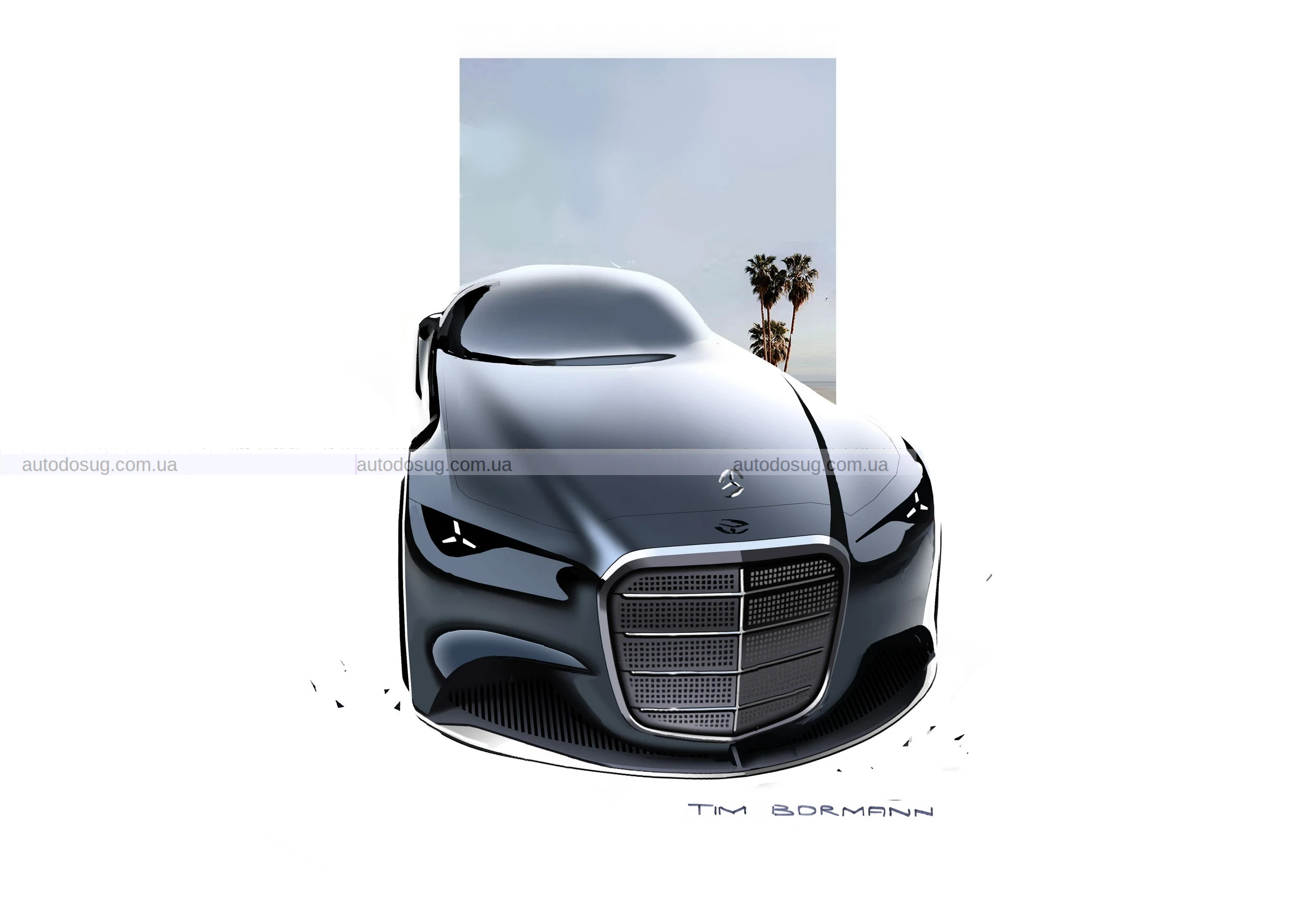 Mercedes Vision Iconic має ретро-дизайн та гігантську решітку