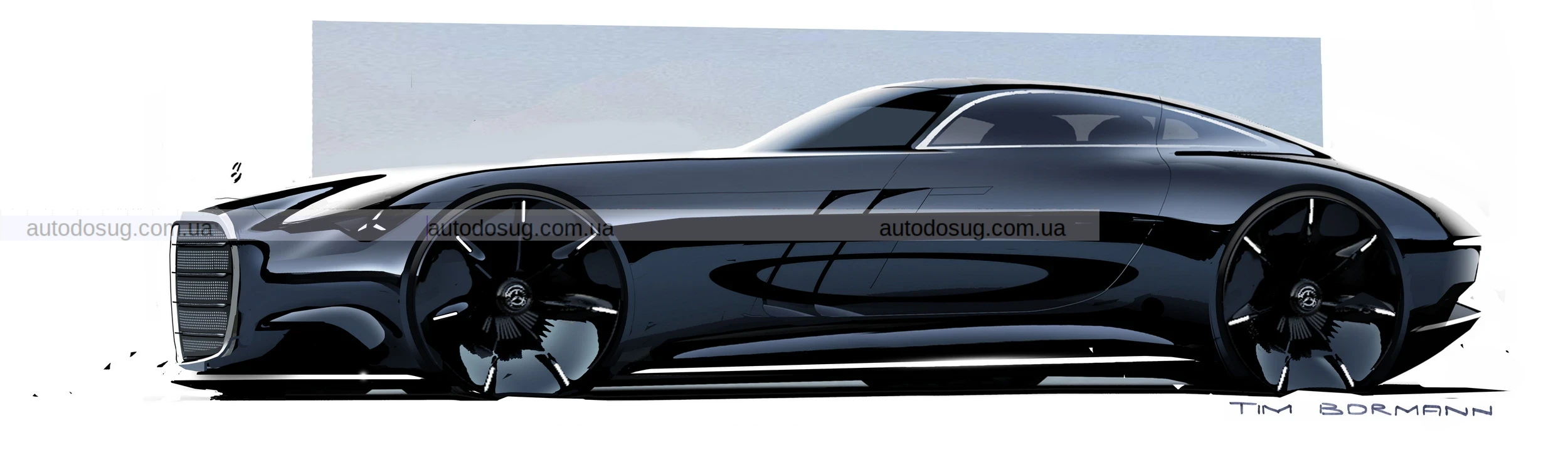 Mercedes Vision Iconic має ретро-дизайн та гігантську решітку