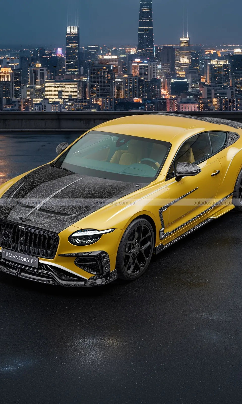Mansory перетворює Bentley Continental GT на банановий витвір мистецтва