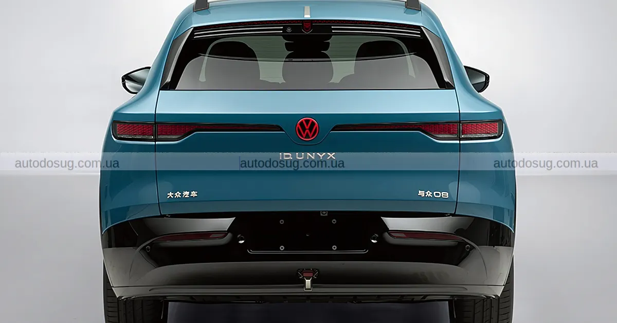 Перший електричний позашляховик VW з Xpeng має логотип вовка, що світиться