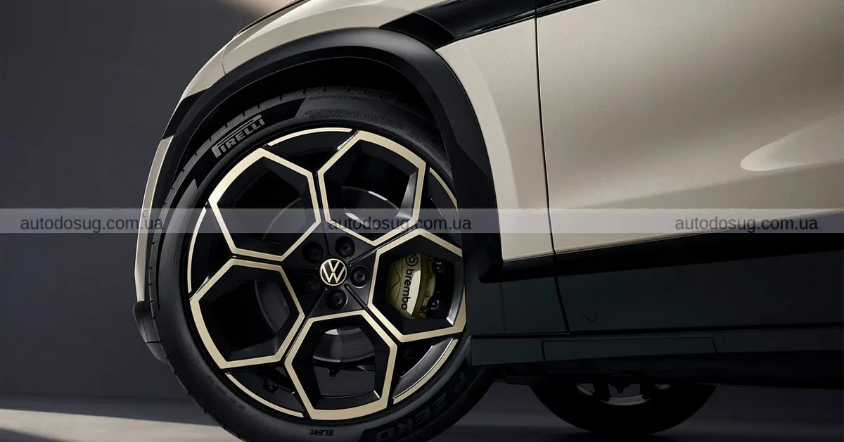 Перший електричний позашляховик VW з Xpeng має логотип вовка, що світиться