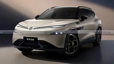 Перший електричний позашляховик VW з Xpeng має логотип вовка, що світиться