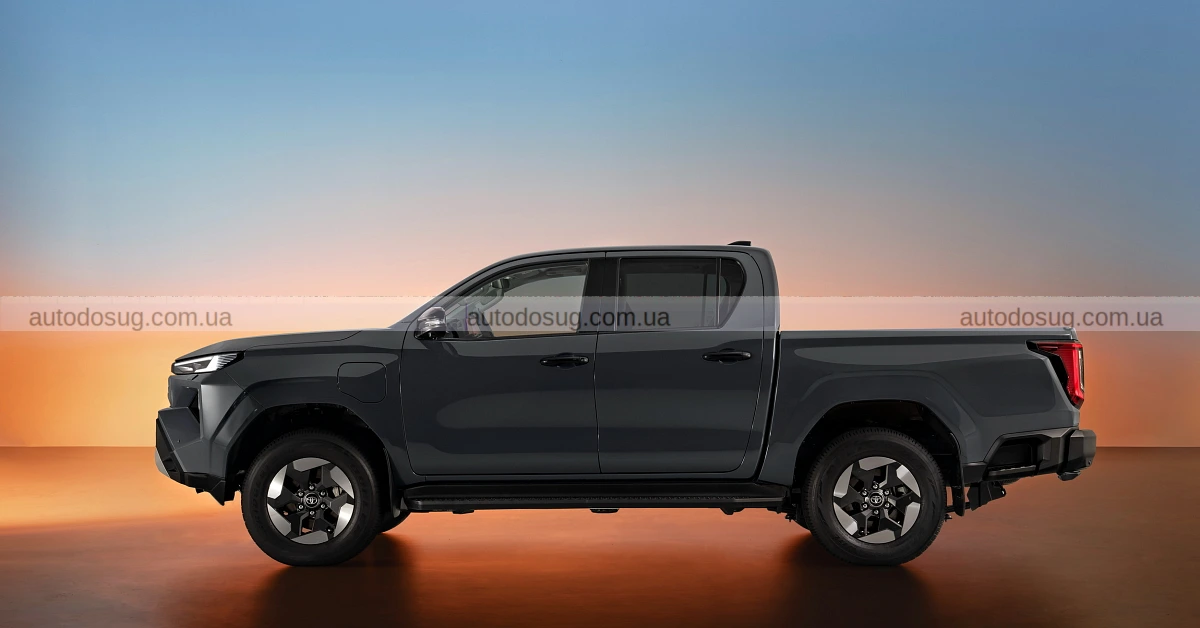 Toyota Hilux нового покоління має дизайн «Cyber Sumo» та перший BEV-випуск