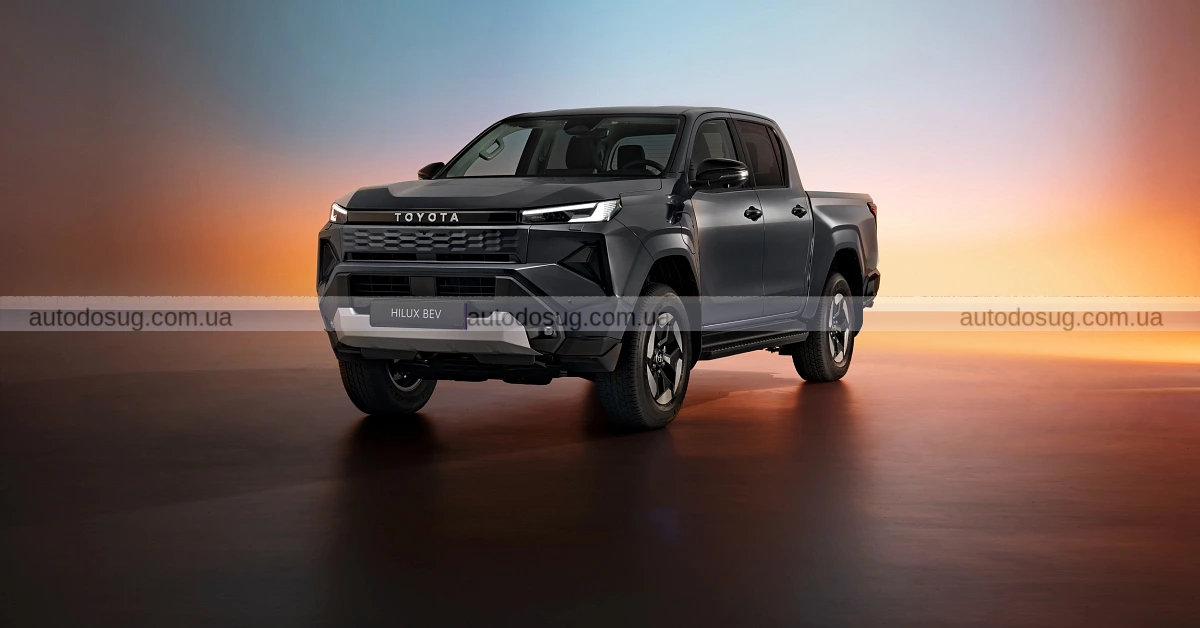 Toyota Hilux нового покоління має дизайн «Cyber Sumo» та перший BEV-випуск