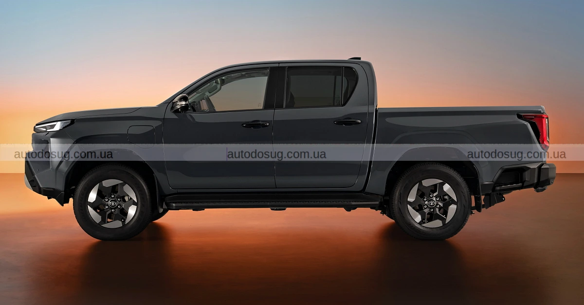 Toyota Hilux нового покоління має дизайн «Cyber Sumo» та перший BEV-випуск