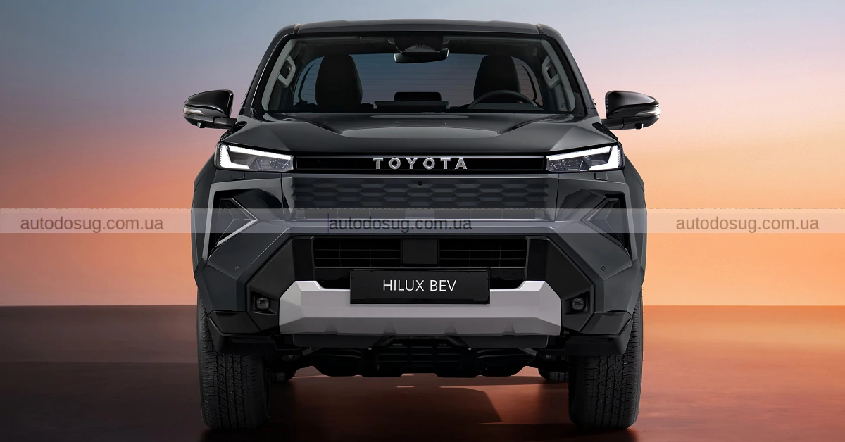 Toyota Hilux нового покоління має дизайн «Cyber Sumo» та перший BEV-випуск