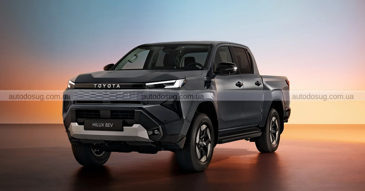 Toyota Hilux нового покоління має дизайн «Cyber Sumo» та перший BEV-випуск