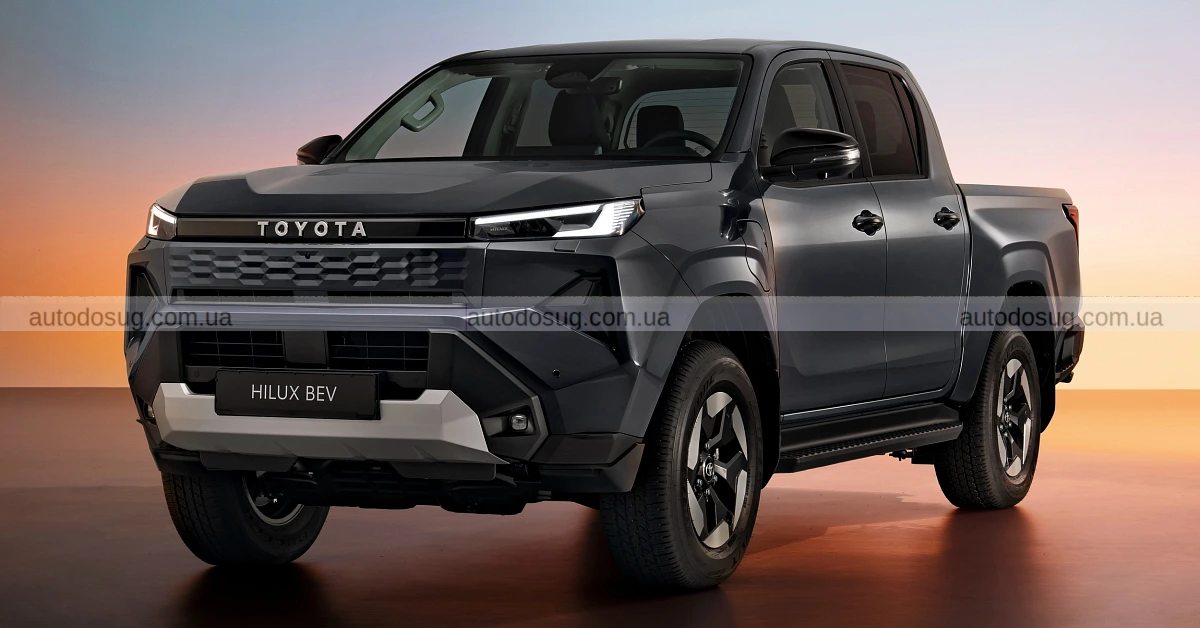 Toyota Hilux нового покоління має дизайн «Cyber Sumo» та перший BEV-випуск
