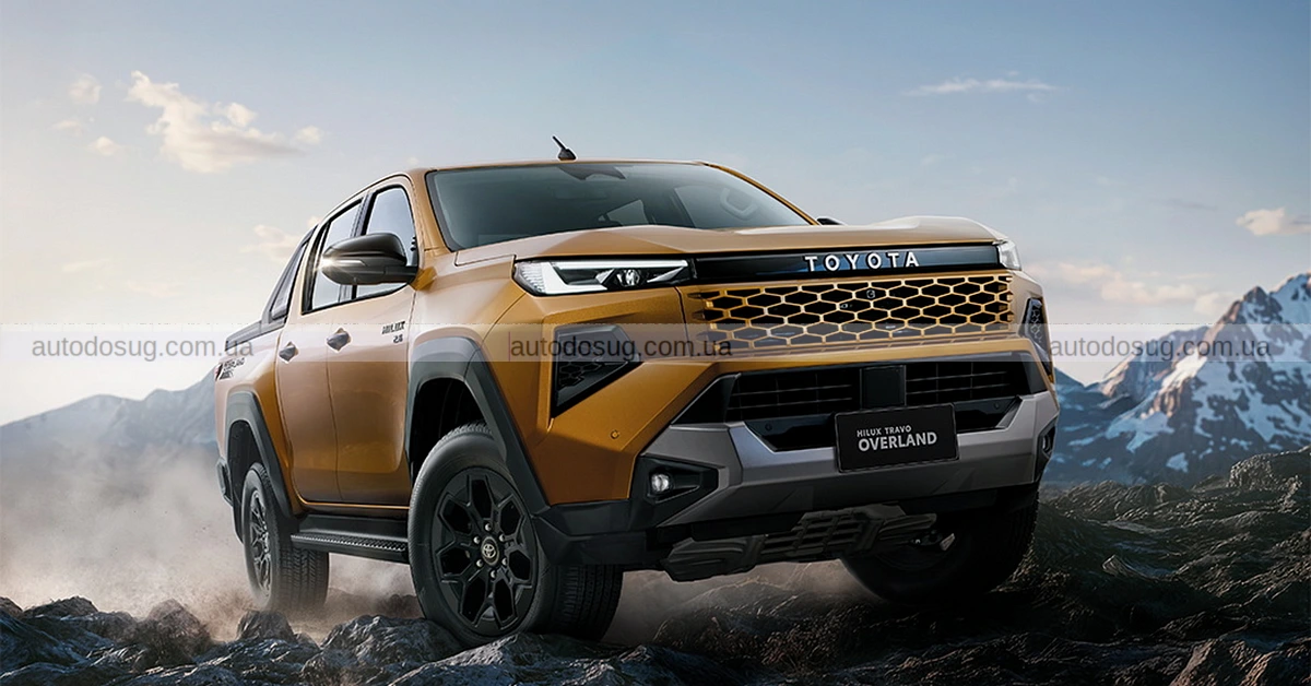 Toyota Hilux нового покоління має дизайн «Cyber Sumo» та перший BEV-випуск