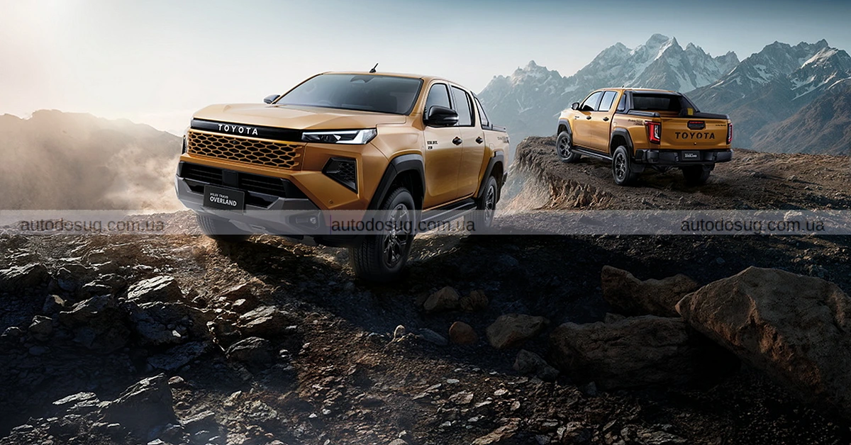 Toyota Hilux нового покоління має дизайн «Cyber Sumo» та перший BEV-випуск