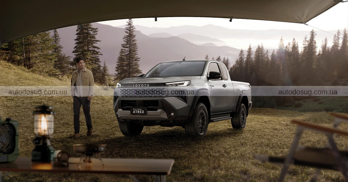 Toyota Hilux нового покоління має дизайн «Cyber Sumo» та перший BEV-випуск