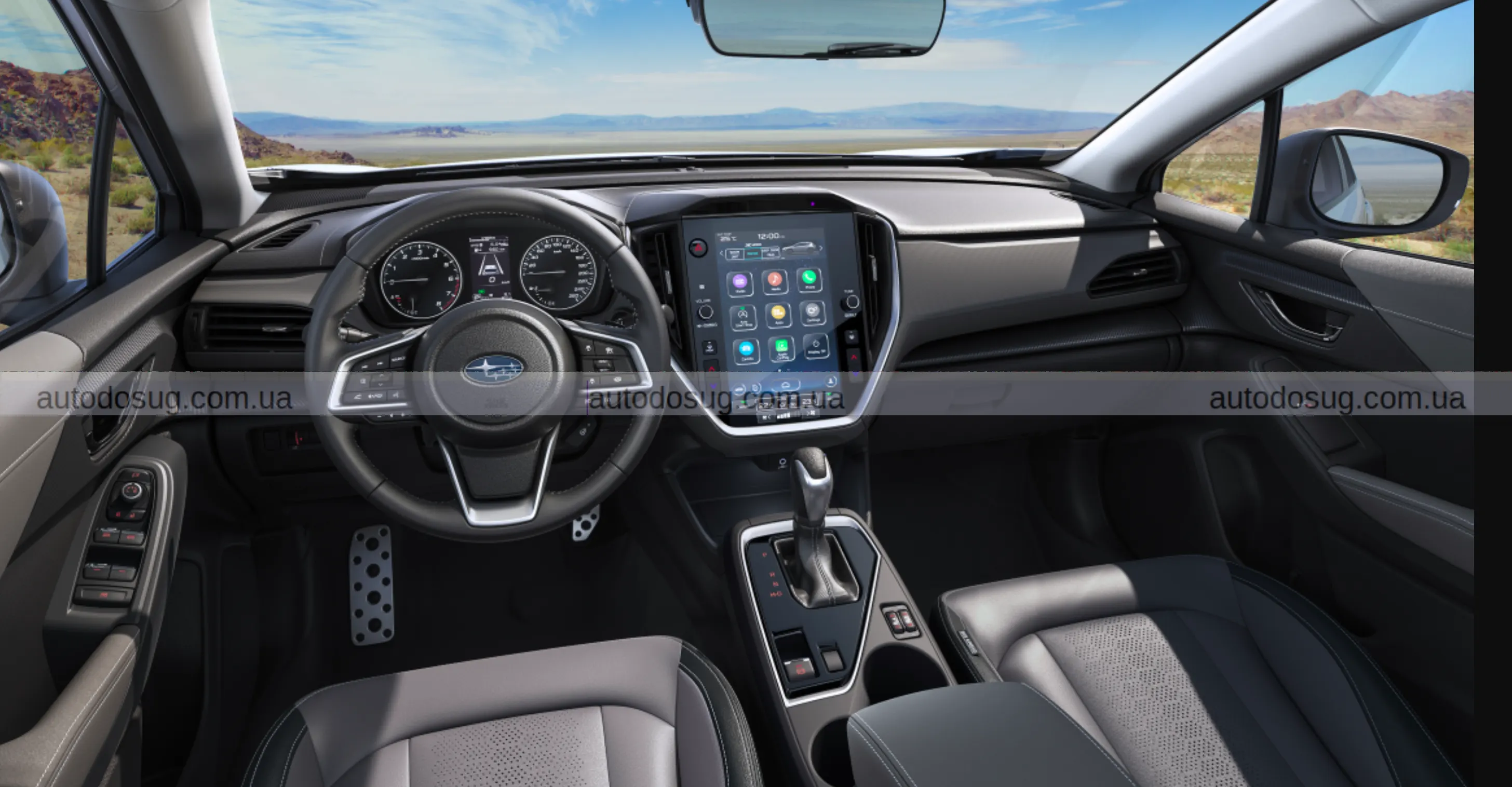 Subaru показуює рекламу на приладовій панелі і відволікає водія