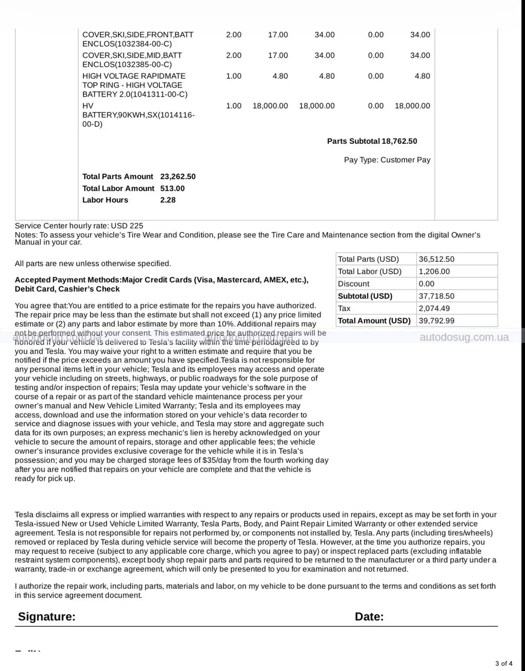 Оновлення акумулятора Tesla коштує вдвічі дорожче, ніж вартість усього автомобіля