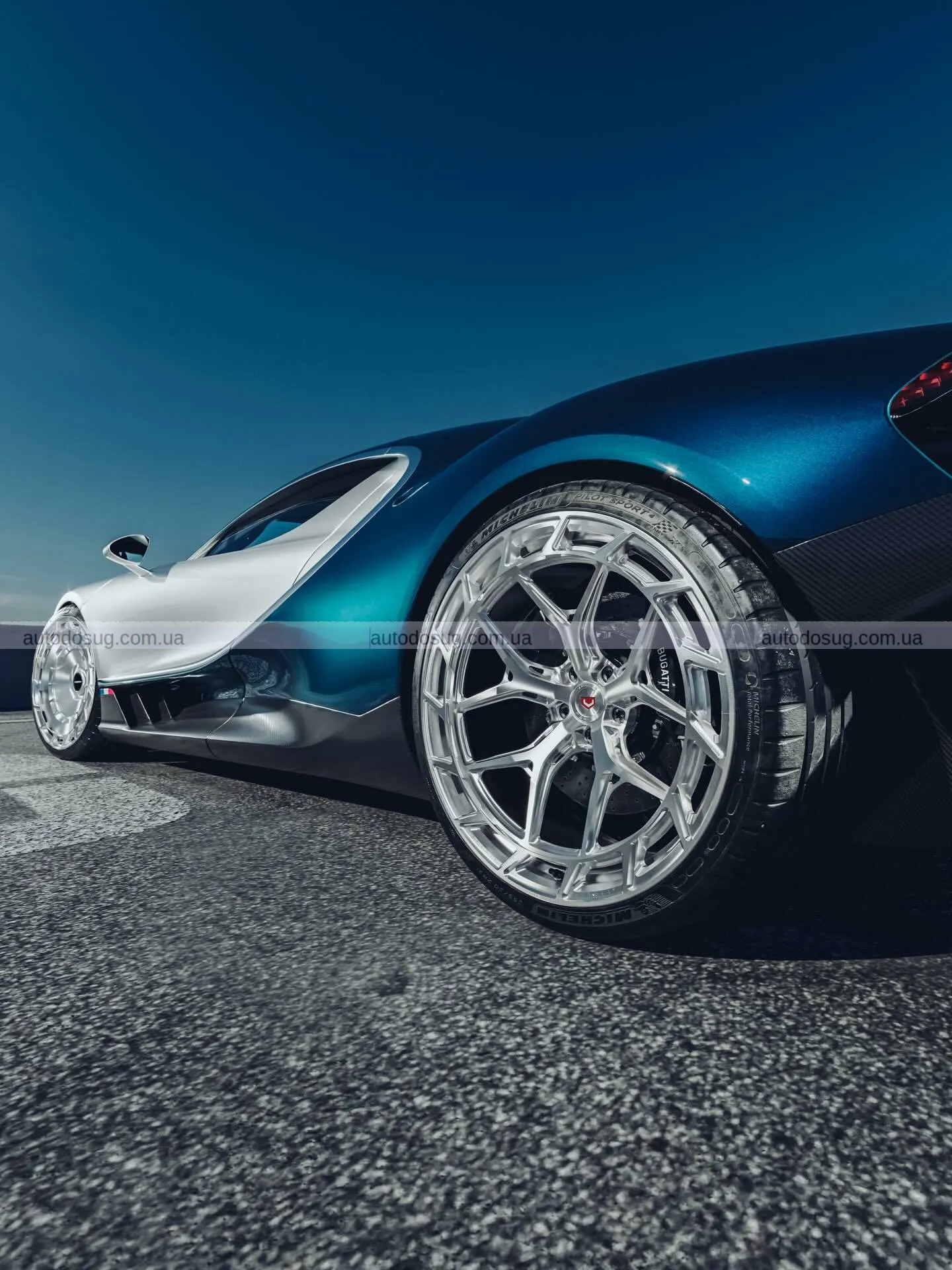 Воссен анонсував кастомні колеса для майбутнього гіперкара Bugatti Tourbillon