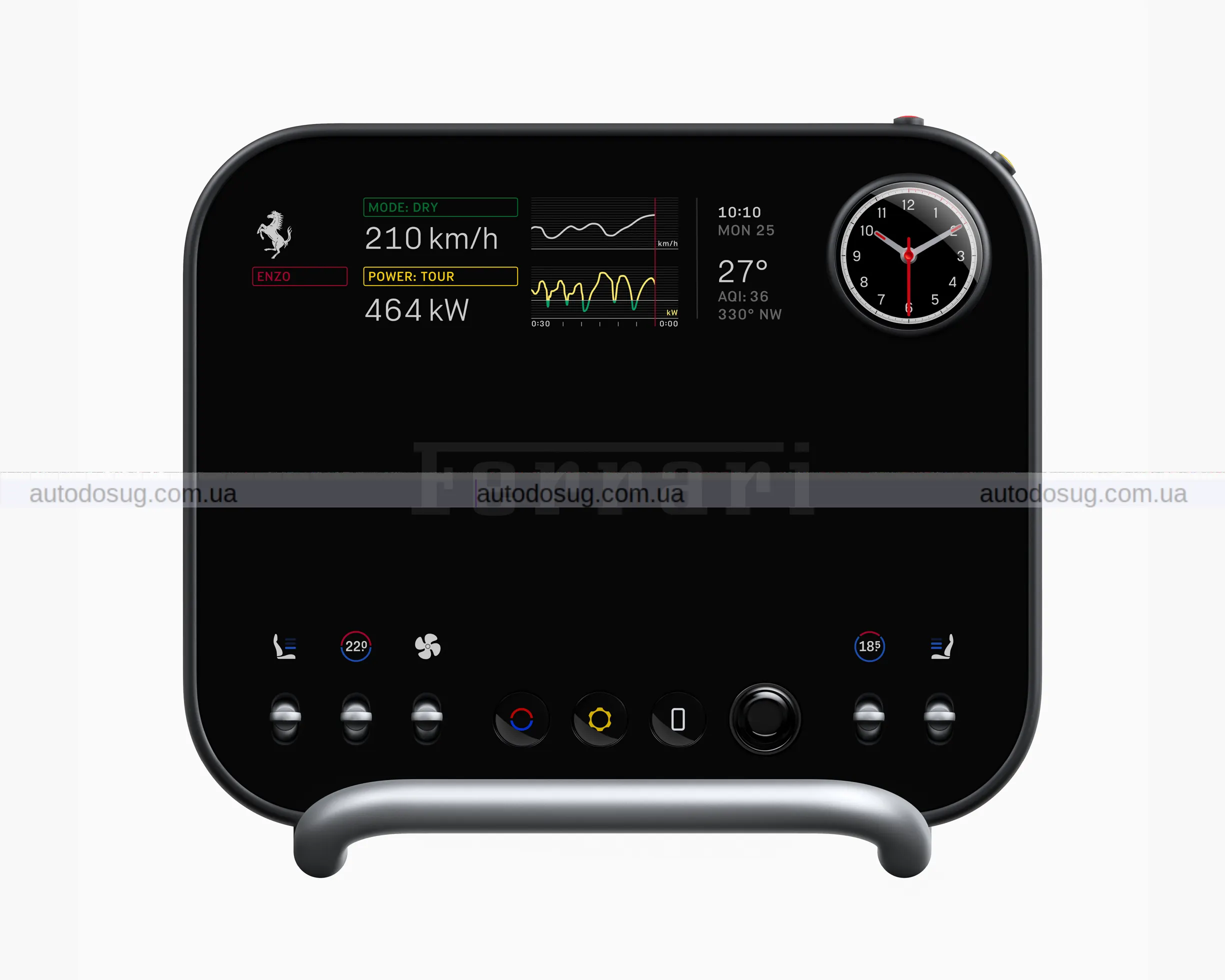 Електромобіль Ferrari Luce EV має скляний ключ та дивні кнопки