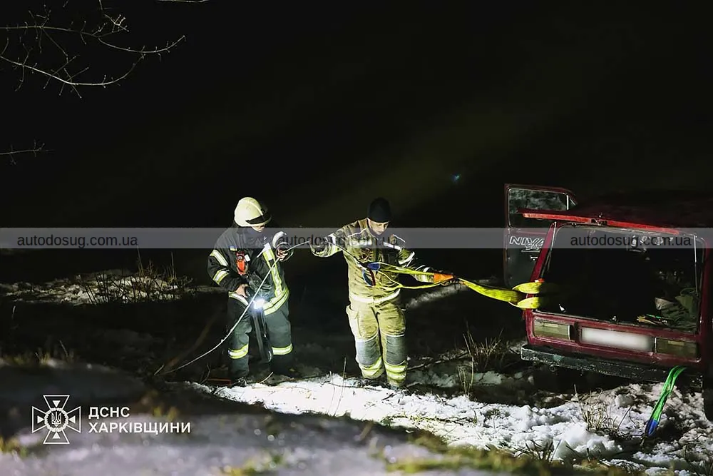 У Харкові рятувальники витягли автомобіль з річки