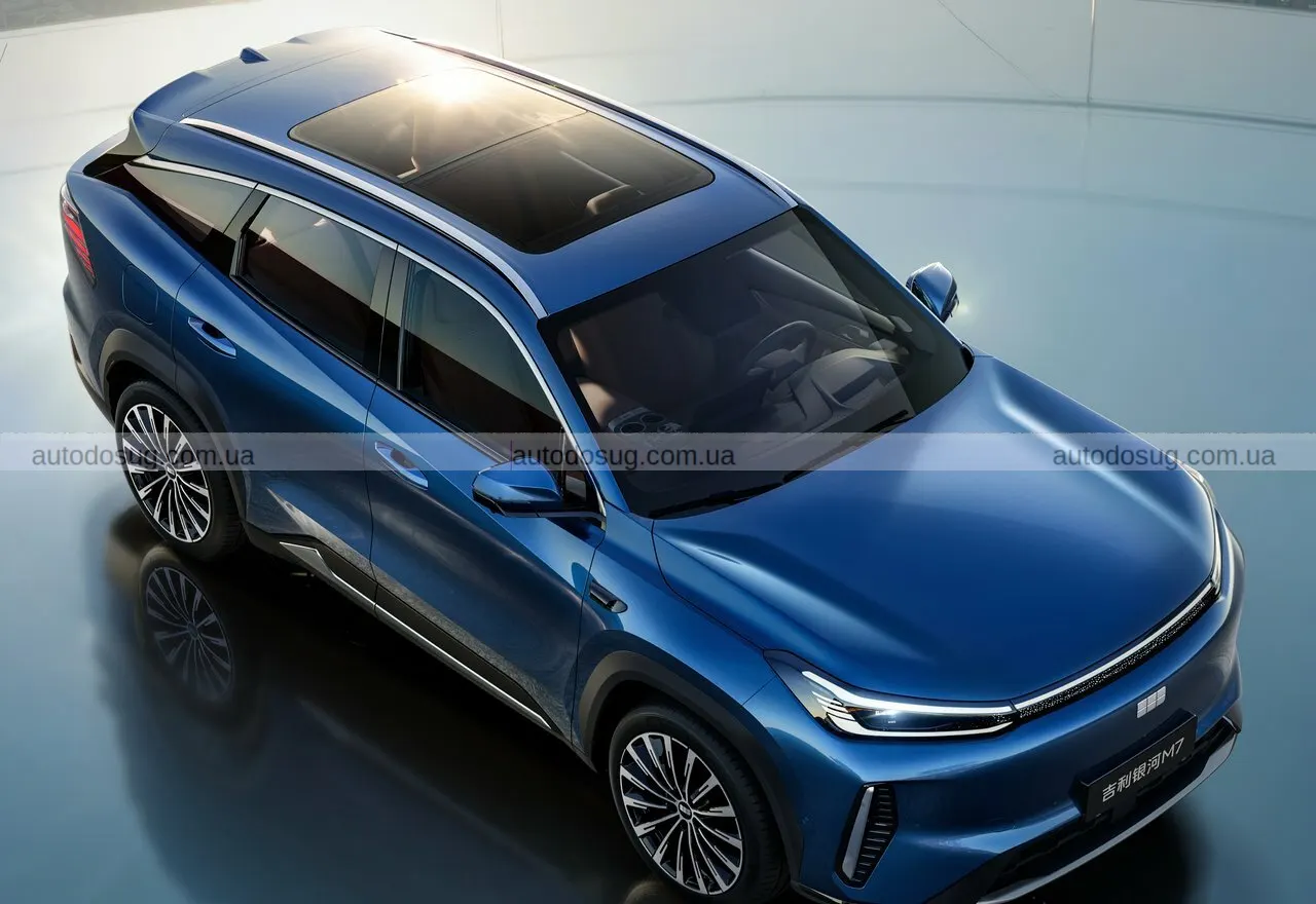 Geely запускає Galaxy M7 і показує гібрид, який їздить як електромобіль