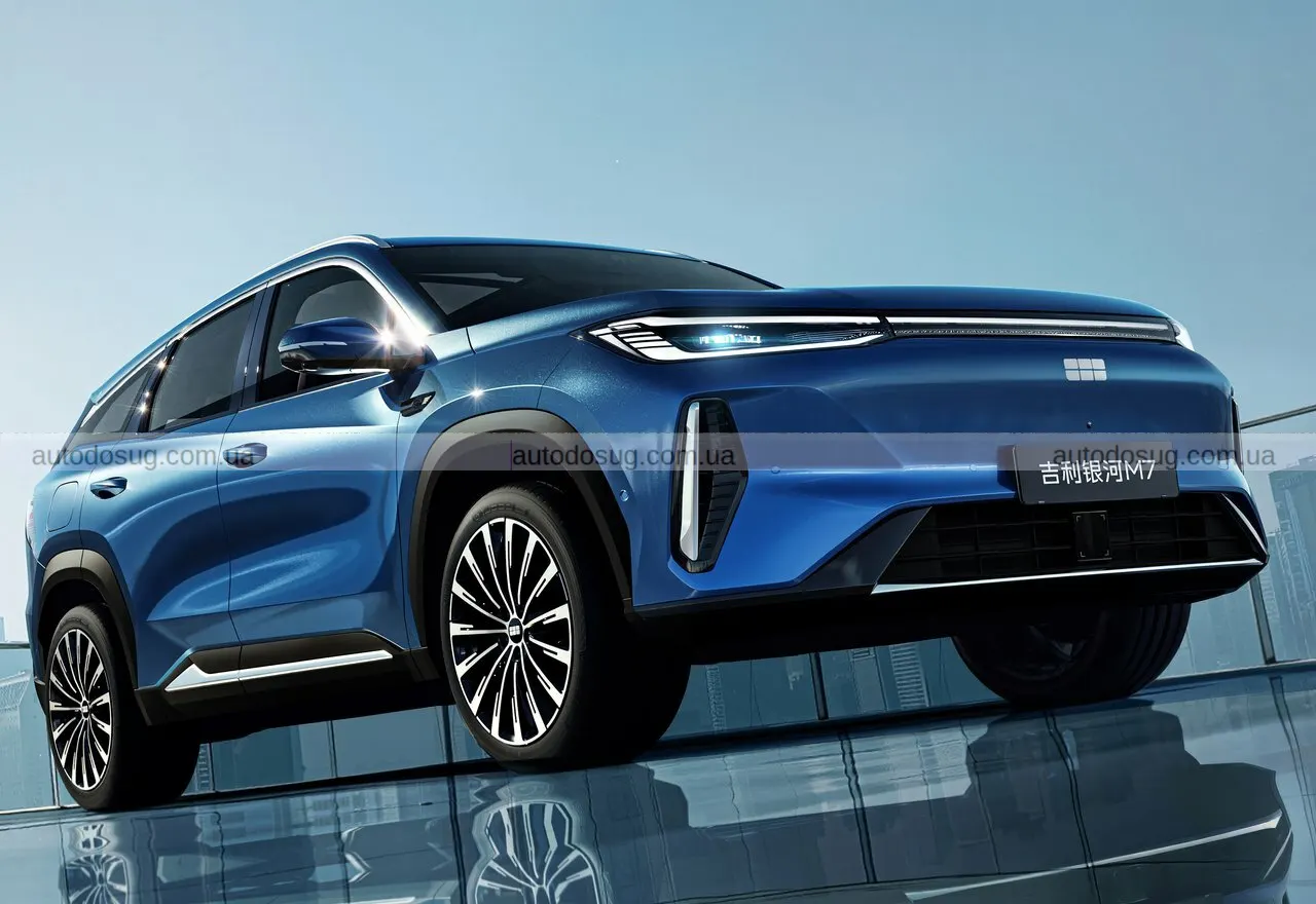 Geely запускає Galaxy M7 і показує гібрид, який їздить як електромобіль