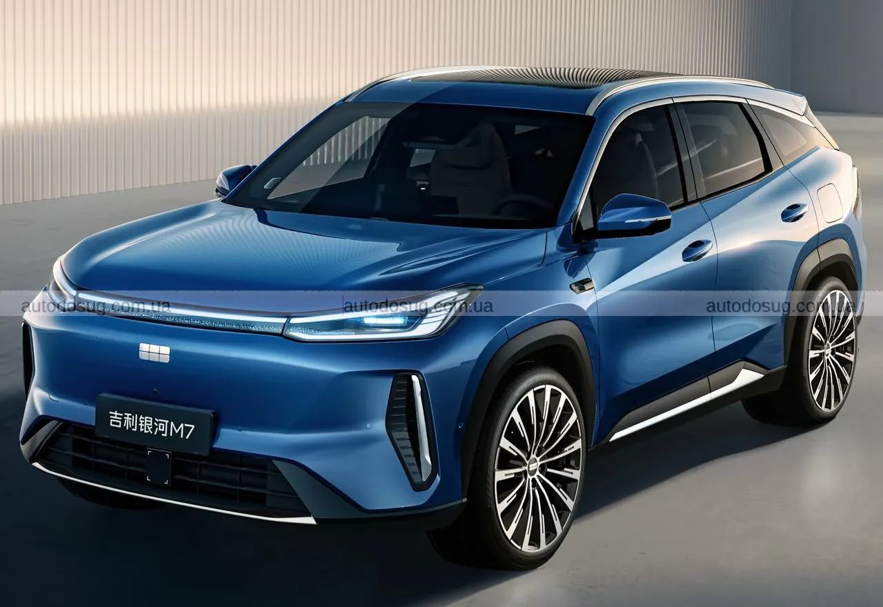 Geely запускає Galaxy M7 і показує гібрид, який їздить як електромобіль