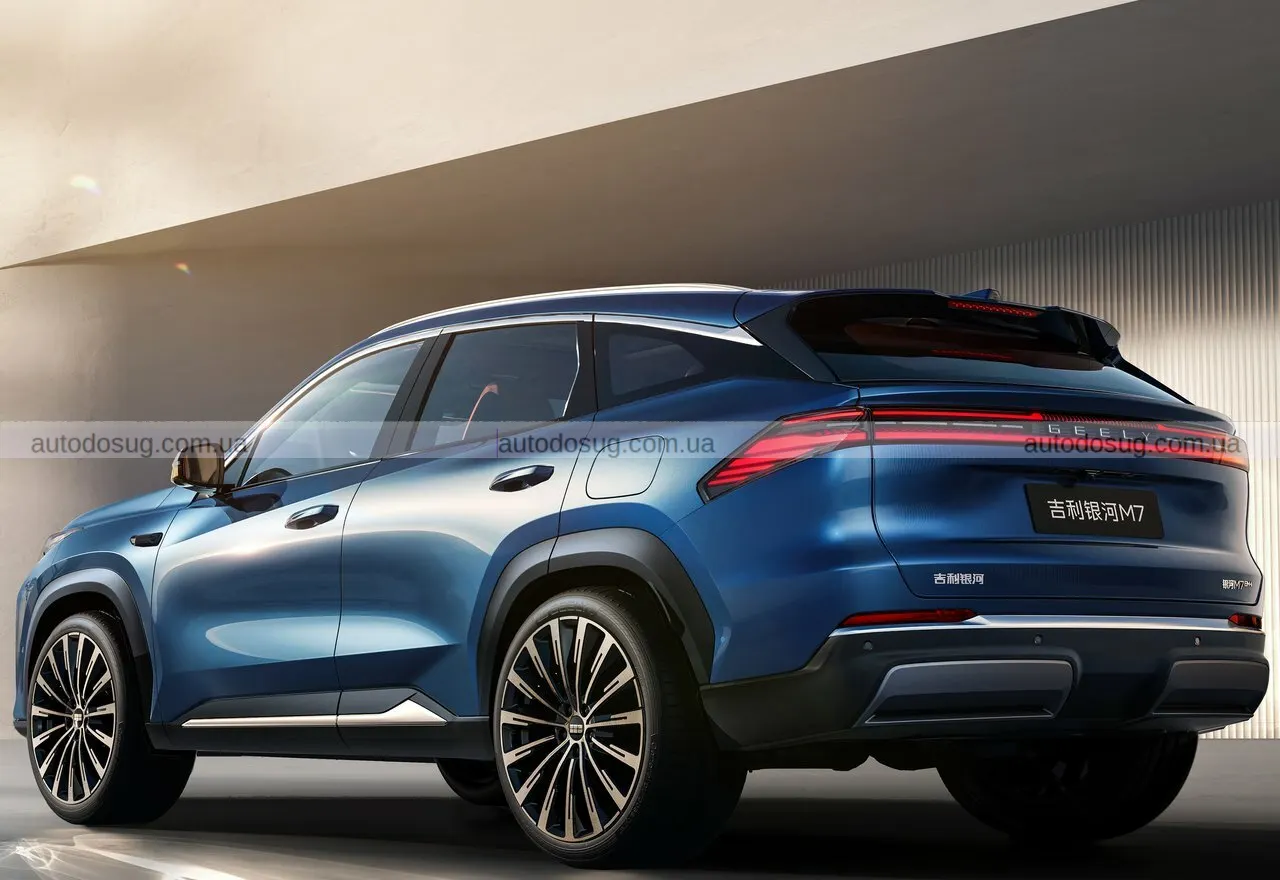 Geely запускає Galaxy M7 і показує гібрид, який їздить як електромобіль