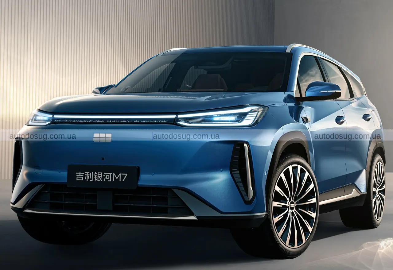 Geely запускає Galaxy M7 і показує гібрид, який їздить як електромобіль