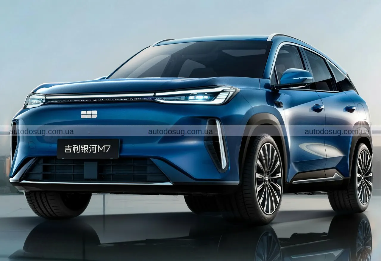 Geely запускає Galaxy M7 і показує гібрид, який їздить як електромобіль