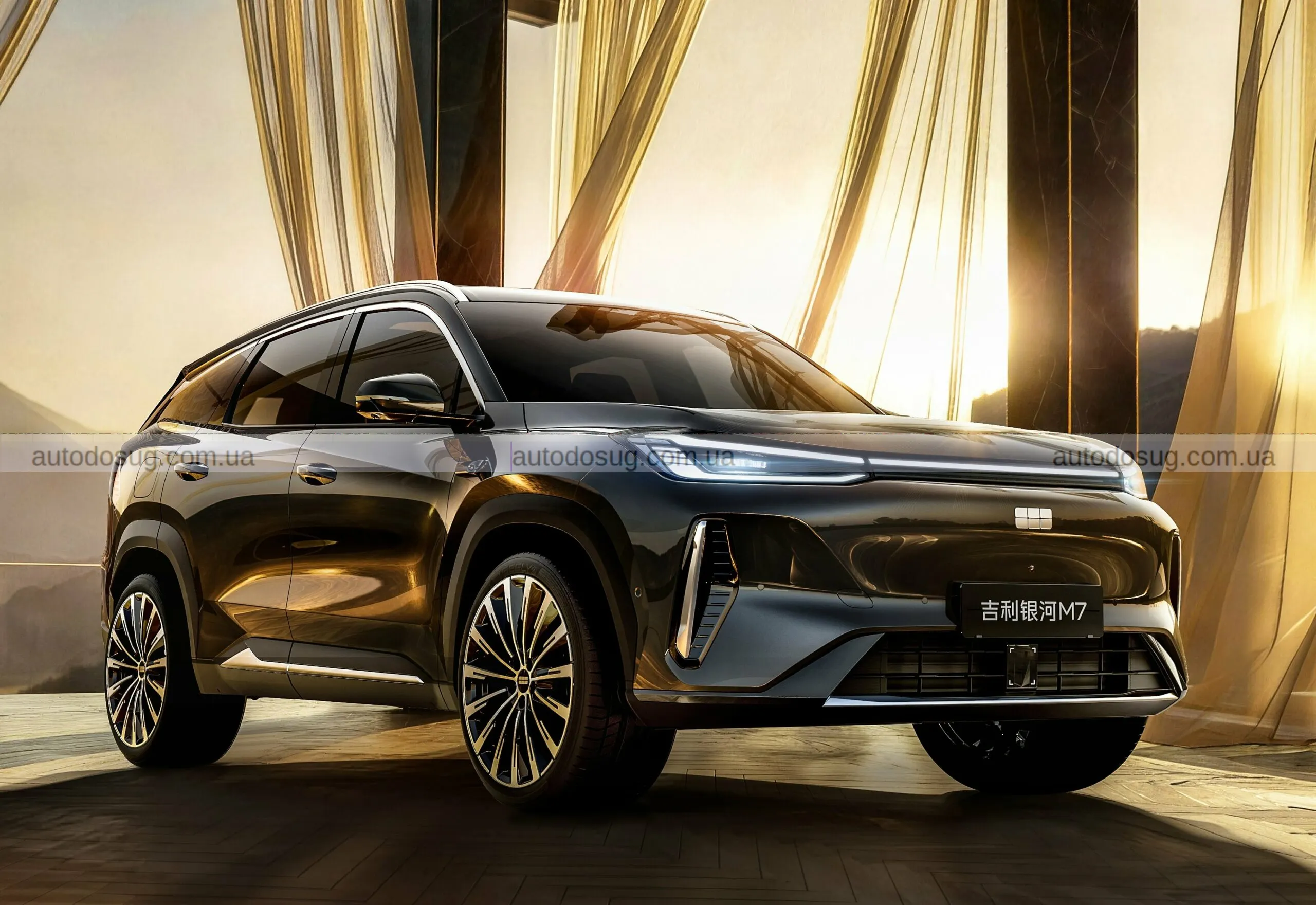 Geely запускає Galaxy M7 і показує гібрид, який їздить як електромобіль