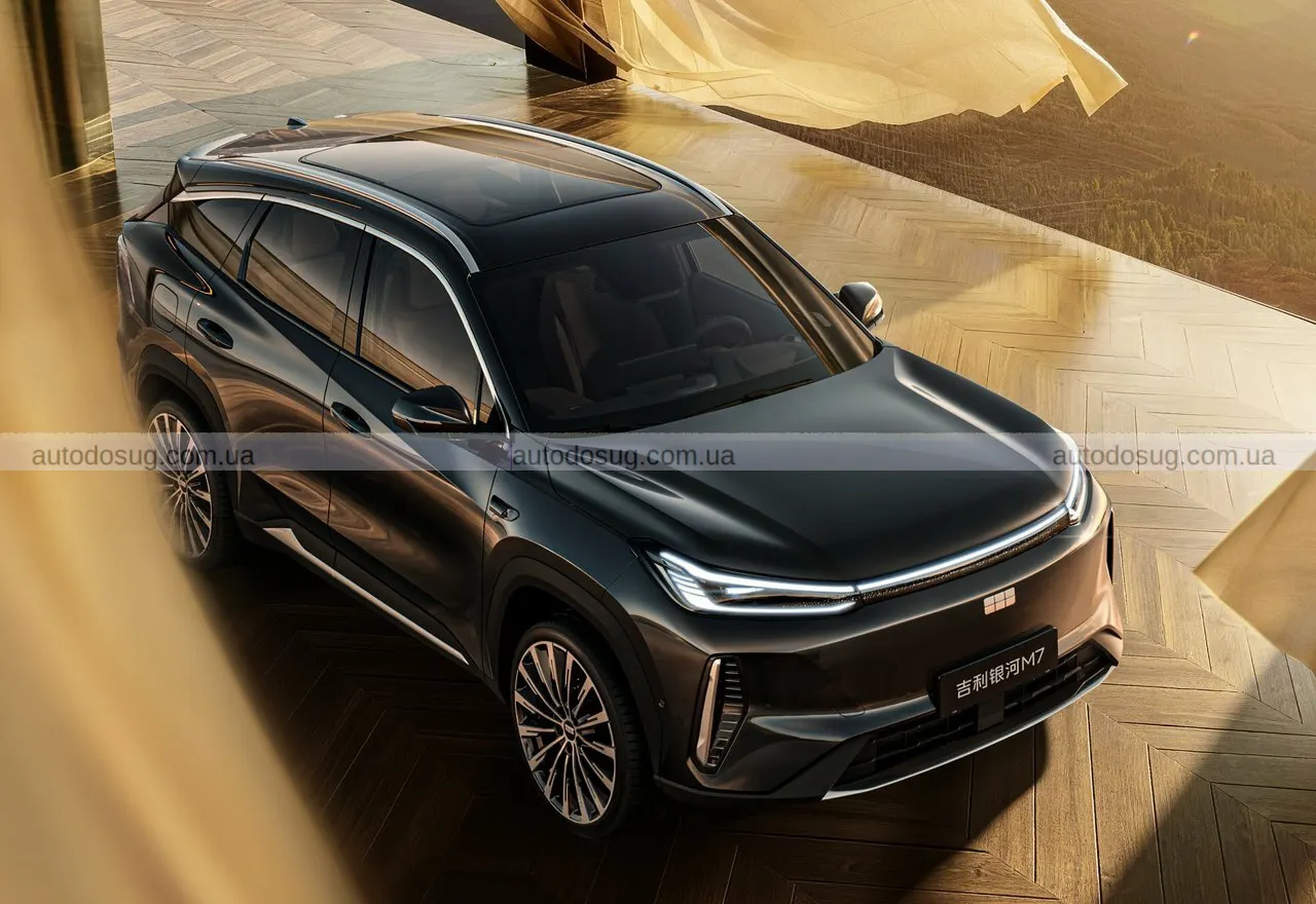 Geely запускає Galaxy M7 і показує гібрид, який їздить як електромобіль
