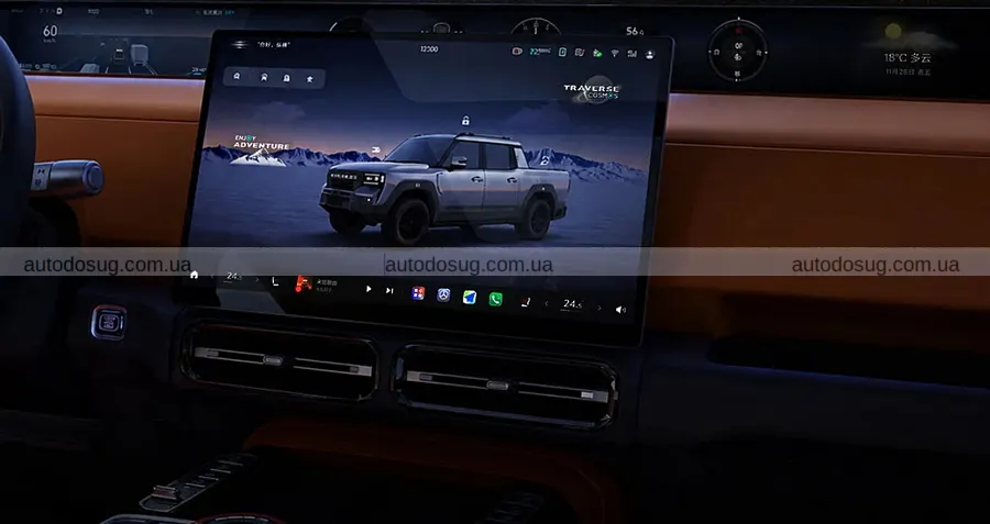 Jetour показав пікап F700 із рисами Land Cruiser