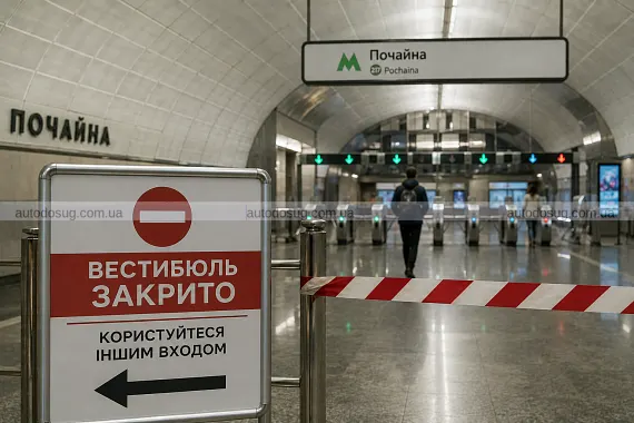На «Почайні» закрили один із вестибюлів метро